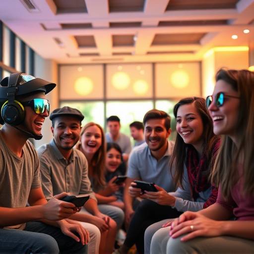 Diverse group of people playing video games, illustrating inclusive and accessible design